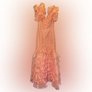Vintage Pink Barbie Princess Formal Dress
